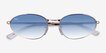Ray-Ban RB3734 Rose Gold MetalSunglass Frames from EyeBuyDirect, Closed View