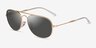 Ray-Ban RB3735 Shiny Gold MetalSunglass Frames from EyeBuyDirect, Angle View
