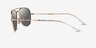 Ray-Ban RB3735 Shiny Gold MetalSunglass Frames from EyeBuyDirect, Side View