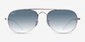 Ray-Ban RB3735 Silver MetalSunglass Frames from EyeBuyDirect, Front View