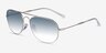 Ray-Ban RB3735 Silver MetalSunglass Frames from EyeBuyDirect, Angle View