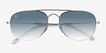 Ray-Ban RB3735 Silver MetalSunglass Frames from EyeBuyDirect, Closed View