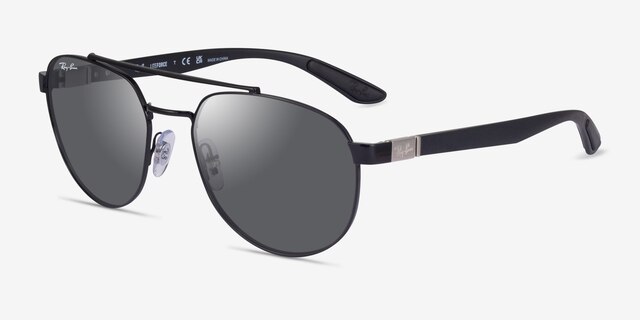Ray-Ban RB3736 Liefforce Black MetalSunglass Frames from EyeBuyDirect, Angle View