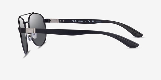Ray-Ban RB3736 Liefforce Black MetalSunglass Frames from EyeBuyDirect, Side View