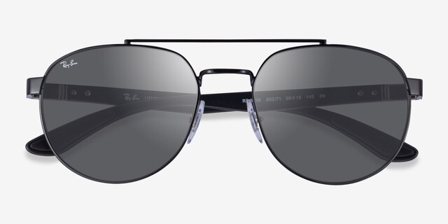 Ray-Ban RB3736 Liefforce Black MetalSunglass Frames from EyeBuyDirect, Closed View