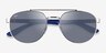 Ray-Ban RB3736 Liefforce Shiny Silver MetalSunglass Frames from EyeBuyDirect, Closed View