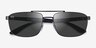 Ray-Ban RB3737 Liteforce Black MetalSunglass Frames from EyeBuyDirect, Closed View