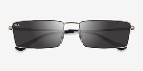 Ray-Ban RB3741 Emy Light Gold Métal Soleil de Lunette de vue d'EyeBuyDirect, Vue Rapprochée