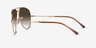 Ray-Ban RB3825 Light Gold MetalSunglass Frames from EyeBuyDirect, Side View