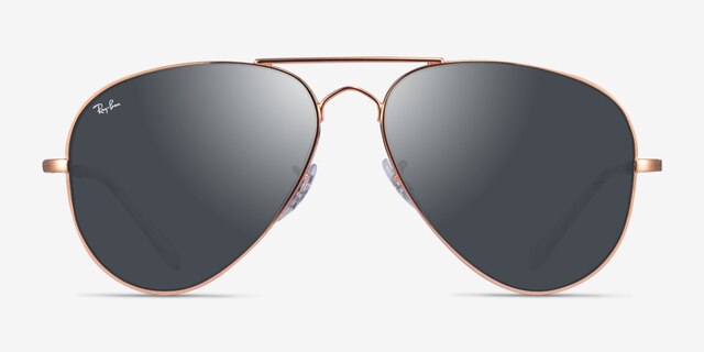 Ray-Ban RB3825 Or rose MétalSoleil de Lunette de vue d'EyeBuyDirect, Vue de Face