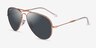Ray-Ban RB3825 Or rose MétalSoleil de Lunette de vue d'EyeBuyDirect, Vue d'Angle