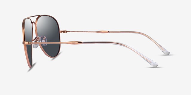 Ray-Ban RB3825 Or rose MétalSoleil de Lunette de vue d'EyeBuyDirect, Vue de Côté
