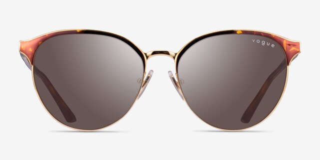 Vogue Eyewear VO4303S Tortoise Gold MetalSunglass Frames from EyeBuyDirect, Front View