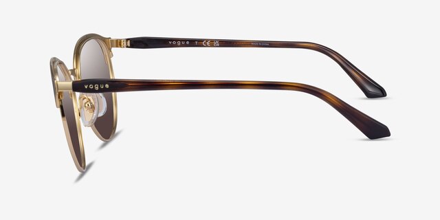 Vogue Eyewear VO4303S Tortoise Gold MetalSunglass Frames from EyeBuyDirect, Side View