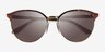 Vogue Eyewear VO4303S Tortoise Gold MetalSunglass Frames from EyeBuyDirect, Closed View