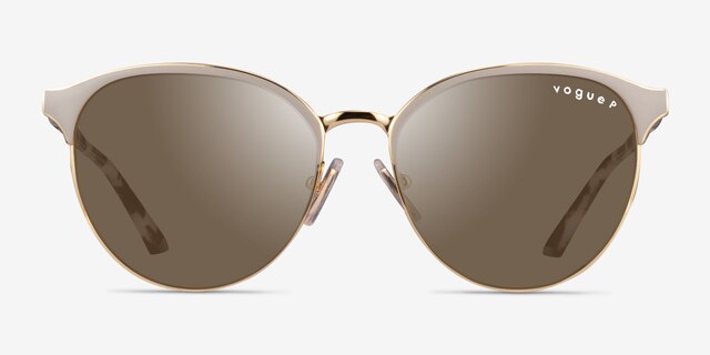 Vogue Eyewear VO4303S White Gold MetalSunglass Frames from EyeBuyDirect, Front View