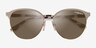 Vogue Eyewear VO4303S White Gold MetalSunglass Frames from EyeBuyDirect, Closed View