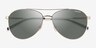 ARNETTE Sidecar Light Gold MetalSunglass Frames from EyeBuyDirect, Closed View