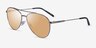 ARNETTE Sidecar Silver Gunmetal MetalSunglass Frames from EyeBuyDirect, Angle View