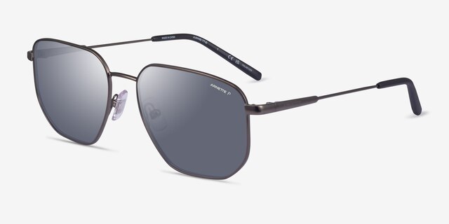 ARNETTE Sling Matte Gunmetal MetalSunglass Frames from EyeBuyDirect, Angle View