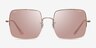 Ray-Ban RB1971 Square Shiny Rose Gold MetalSunglass Frames from EyeBuyDirect, Front View