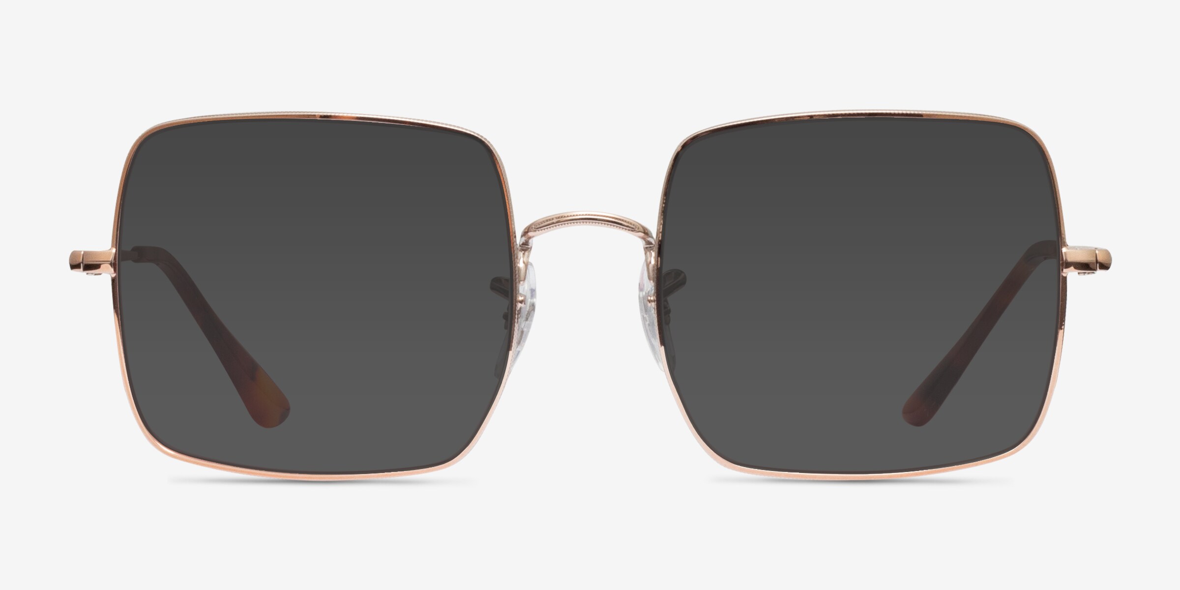 Ray-Ban RB1971 Square - Square Silver Frame Sunglasses For Women