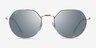 Ray-Ban RB3565 Jack Silver MetalSunglass Frames from EyeBuyDirect, Front View