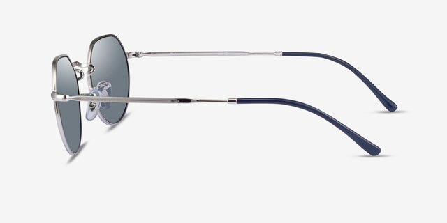 Ray-Ban RB3565 Jack Silver MetalSunglass Frames from EyeBuyDirect, Side View