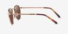 Ray-Ban RB3637 New Round Rose Gold MetalSunglass Frames from EyeBuyDirect, Side View