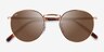 Ray-Ban RB3637 New Round Rose Gold MetalSunglass Frames from EyeBuyDirect, Closed View
