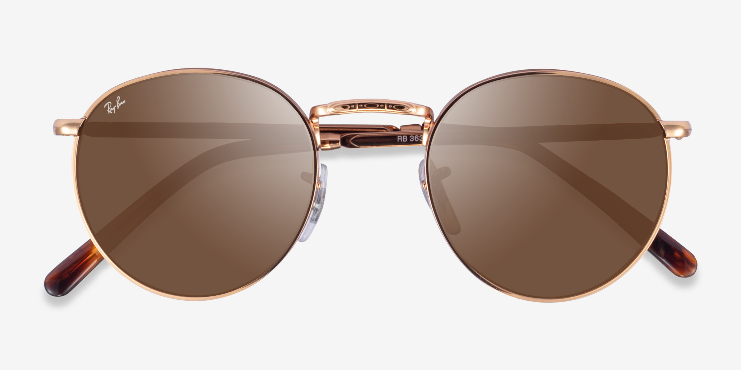 Ray-Ban RB3637 New Round - Round Rose Gold Frame Prescription ...