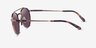 Ray-Ban Round Ii Titanium Rose Gold TitaniumSunglass Frames from EyeBuyDirect, Side View