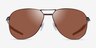 Oakley Contrail Matte Bronze MetalSunglass Frames from EyeBuyDirect, Front View