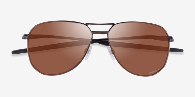 Oakley Contrail Matte Bronze MetalSunglass Frames from EyeBuyDirect, Closed View