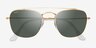 Ray-Ban RB3557 Gold MetalSunglass Frames from EyeBuyDirect, Closed View