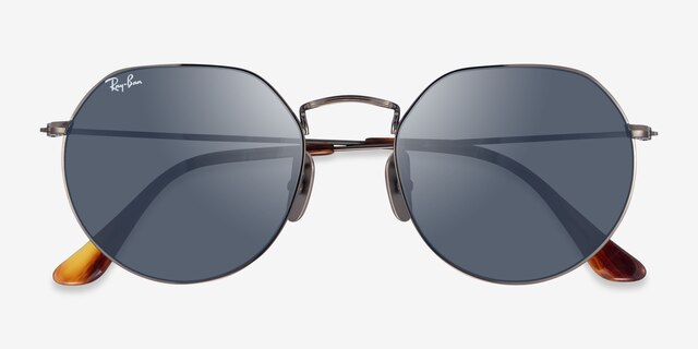 Ray-Ban RB8165 Jack Gunmetal TitaniumSunglass Frames from EyeBuyDirect, Closed View