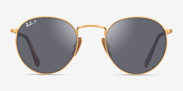 Ray-Ban RB8247 Matte Gold TitaniumSunglass Frames from EyeBuyDirect, Front View