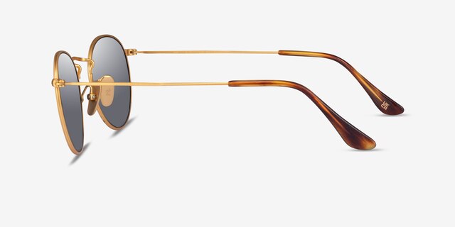 Ray-Ban RB8247 Matte Gold TitaniumSunglass Frames from EyeBuyDirect, Side View