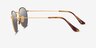 Ray-Ban RB8247 Matte Gold TitaniumSunglass Frames from EyeBuyDirect, Side View