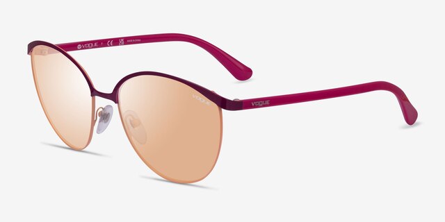 Vogue Eyewear VO4010S Red Gold MetalSunglass Frames from EyeBuyDirect, Angle View