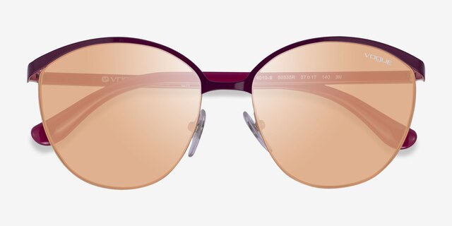 Vogue Eyewear VO4010S Red Gold MetalSunglass Frames from EyeBuyDirect, Closed View