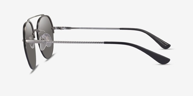 Vogue Eyewear VO4113S Silver Black MetalSunglass Frames from EyeBuyDirect, Side View
