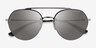 Vogue Eyewear VO4113S Silver Black MetalSunglass Frames from EyeBuyDirect, Closed View