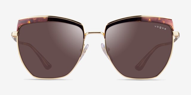 Vogue Eyewear VO4234S Tortoise Gold MetalSunglass Frames from EyeBuyDirect, Front View