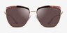 Vogue Eyewear VO4234S Tortoise Gold MetalSunglass Frames from EyeBuyDirect, Front View