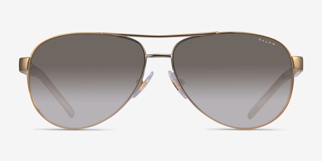 Ralph RA4004 Gold MetalSunglass Frames from EyeBuyDirect, Front View