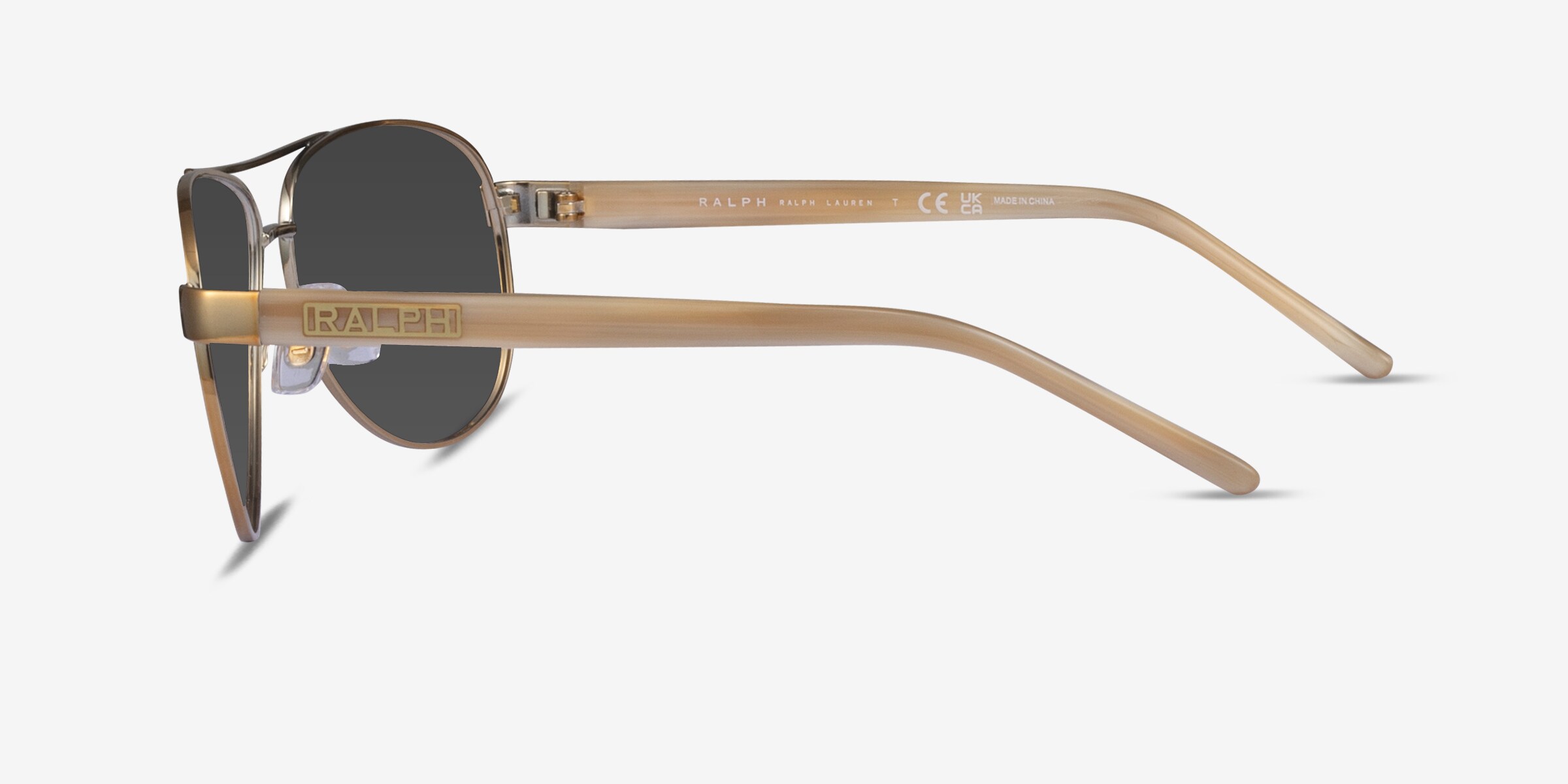 Ralph RA4004 - Aviator Shiny Gold Frame Prescription 