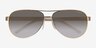 Ralph RA4004 Gold MetalSunglass Frames from EyeBuyDirect, Closed View