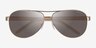 Ralph RA4004 Shiny Gold MetalSunglass Frames from EyeBuyDirect, Closed View