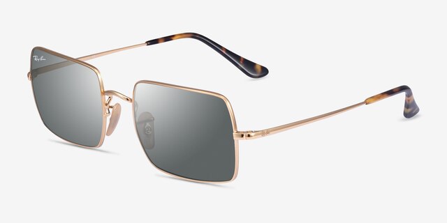 Ray-Ban RB1969 Shiny Gold MetalSunglass Frames from EyeBuyDirect, Angle View